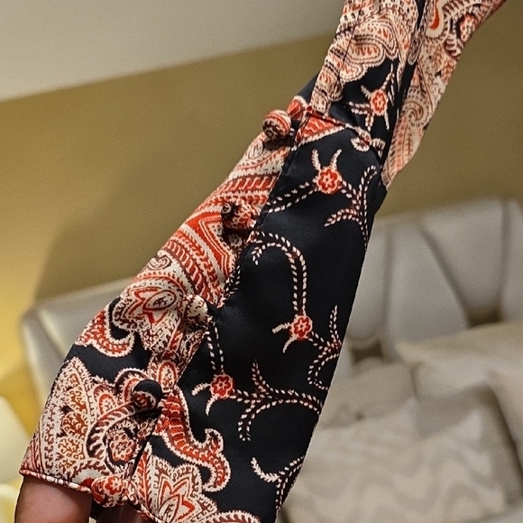 Free People Asymmetrical Dress in Red and Black - Picture 5 of 16